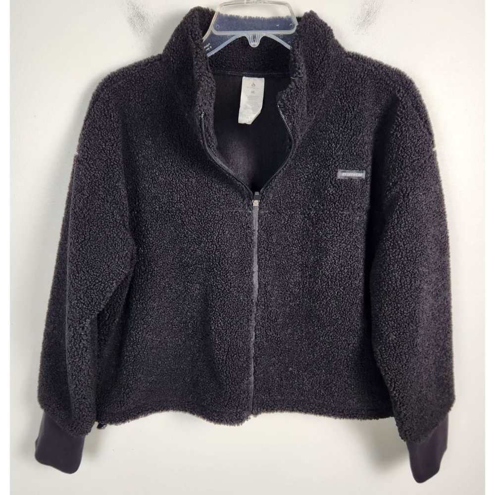 Ryderwear Women's Sz. M Black Full Zip Embody Teddy Jacket